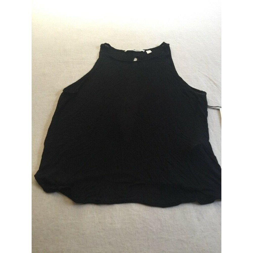 NWT Dakota Collective Black Open Back Shirt l